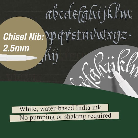 Faber-Castell® PITT® White Calligraphy Artist Pen